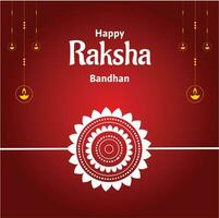 feliz raksha bandhan indiano hindu festival celebração vetor Projeto