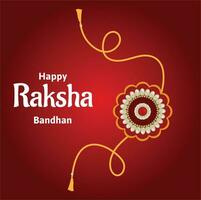 feliz raksha bandhan indiano hindu festival celebração vetor Projeto