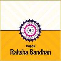 feliz raksha bandhan indiano hindu festival celebração vetor Projeto