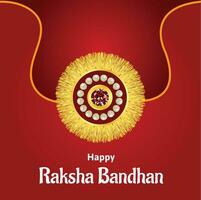 feliz raksha bandhan indiano hindu festival celebração vetor Projeto