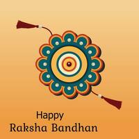 feliz raksha bandhan indiano hindu festival celebração vetor Projeto