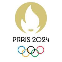 Paris olímpico jogos 2024 logotipo vetor