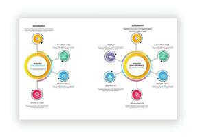 o negócio infográficos modelo Projeto com vetor