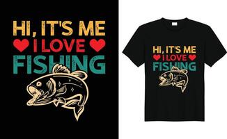 engraçado graves pesca, pai presente, pai pescaria presente, pescador, pesca camiseta desenho, silhueta vetor