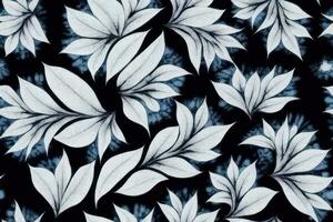 sem fim gravata corante na moda sem fim enfeite moda ogee verão lindo desenhando desatado ornamental botânico vetor colorida ilustração têxtil jardim etnia listra , azul branco folhas grandes