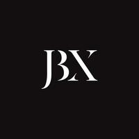 vetor moderno abstrato jbx carta logotipo modelo Prêmio vetor
