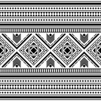 asteca tribal tradicional fundo Projeto para tecido impressão e decoração. desatado étnico padronizar dentro Preto e branco cores. vetor