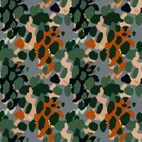 criativo abstrato leopardo pele desatado padronizar. texturizado camuflar fundo. na moda animal pele papel de parede. vetor