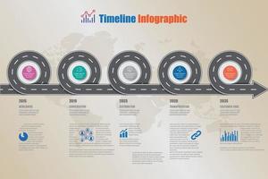 roteiro de negócios linha do tempo infográfico ícones projetados para abstrato modelo elemento moderno diagrama processo páginas da web tecnologia digital marketing dados apresentação gráfico ilustração vetorial vetor