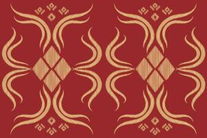 étnico ikat tecido padronizar geométrico estilo.africano ikat bordado étnico oriental padronizar vermelho fundo. resumo,illustration.texture,vestuário,quadro,decoração,tapete,motivo. vetor