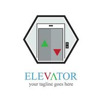 lift e elevador logotipo Projeto mínimo logótipo vetor modelo