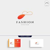 moda senhora coleção de beleza em linha simples logotipo modelo vetorial ilustração ícone elemento vetor