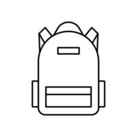 mochila estudante estudante mochila bagagem de turista vetor