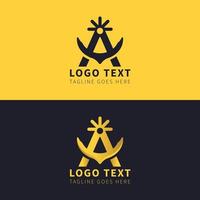 um logotipo de carta comercial e um modelo de símbolo vetor ícone livre vetor