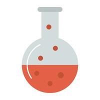 químico frasco ícone Projeto para laboratório pesquisa conceito vetor