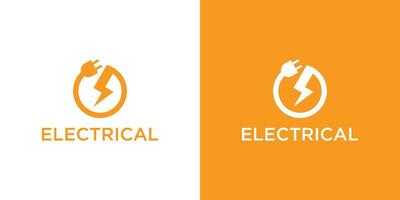 logotipo Projeto elétrico ícone vetor ilustração