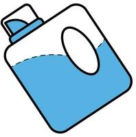 lavanderia detergente plano vetor ícone