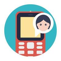 uma Móvel telefone com SMS texto mostrando Novo SMS recebido vetor