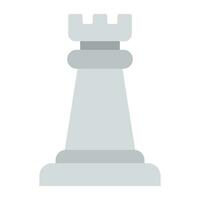 xadrez torre ícone plano Projeto vetor