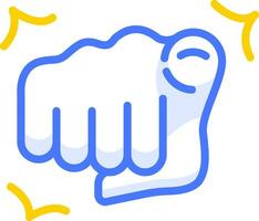 índice apontando mão emoji ícone adesivo vetor
