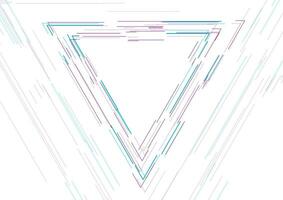 triângulo linear forma abstrato futurista tecnologia fundo vetor