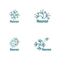 neurônio logotipo e símbolo vetor modelo