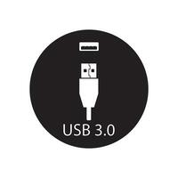 vetor de ícone usb