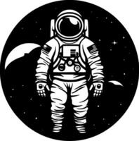 astronauta - minimalista e plano logotipo - vetor ilustração