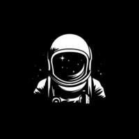 astronauta, Preto e branco vetor ilustração