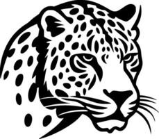 leopardo, minimalista e simples silhueta - vetor ilustração