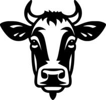 vaca - minimalista e plano logotipo - vetor ilustração