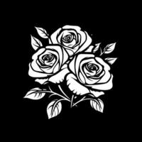 rosas - minimalista e plano logotipo - vetor ilustração