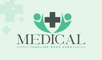 Modelo de design de logotipo de farmácia médica. - ilustrador vetorial vetor