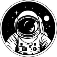 astronauta, minimalista e simples silhueta - vetor ilustração