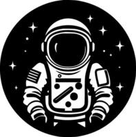 astronauta, Preto e branco vetor ilustração