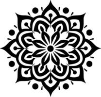 mandala, minimalista e simples silhueta - vetor ilustração