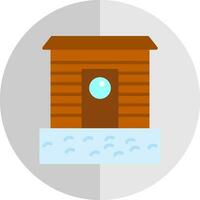 gelo pescaria cabana vetor ícone Projeto