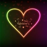 Ilustração de fundo de cartão de corações coloridos de dia dos namorados vetor