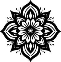 mandala, minimalista e simples silhueta - vetor ilustração