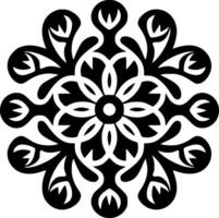 mandala, minimalista e simples silhueta - vetor ilustração