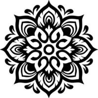 mandala, minimalista e simples silhueta - vetor ilustração