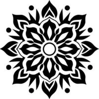 mandala, minimalista e simples silhueta - vetor ilustração