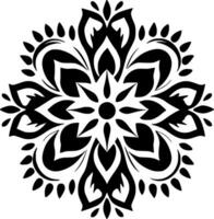 mandala, minimalista e simples silhueta - vetor ilustração