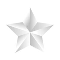 desenho de vetor estrela branca isolado