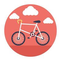 bicicleta esporte e transporte símbolo vetor