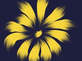 fundo floral amarelo vetor