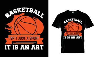 basquetebol não é somente uma esporte isto é a arte vetor