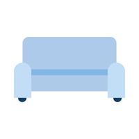 ícone isolado do sofá da sala de estar vetor