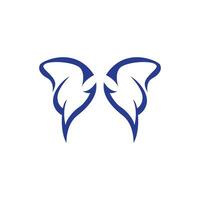 logotipo da borboleta, design animal com belas asas, animais decorativos, marcas de produtos vetor