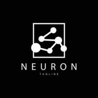 neurônio logotipo, cel dna rede vetor, e partícula tecnologia, simples ilustração modelo Projeto vetor